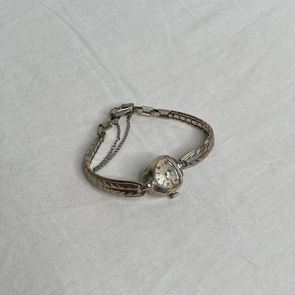 GRUEN Swiss Made Vintage 14k White Gold Women's Cocktail Watch - Picture 2 of 3